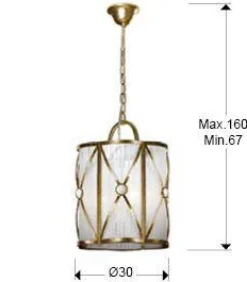 Esparta lampa wisząca 3L (615372) - Schuller