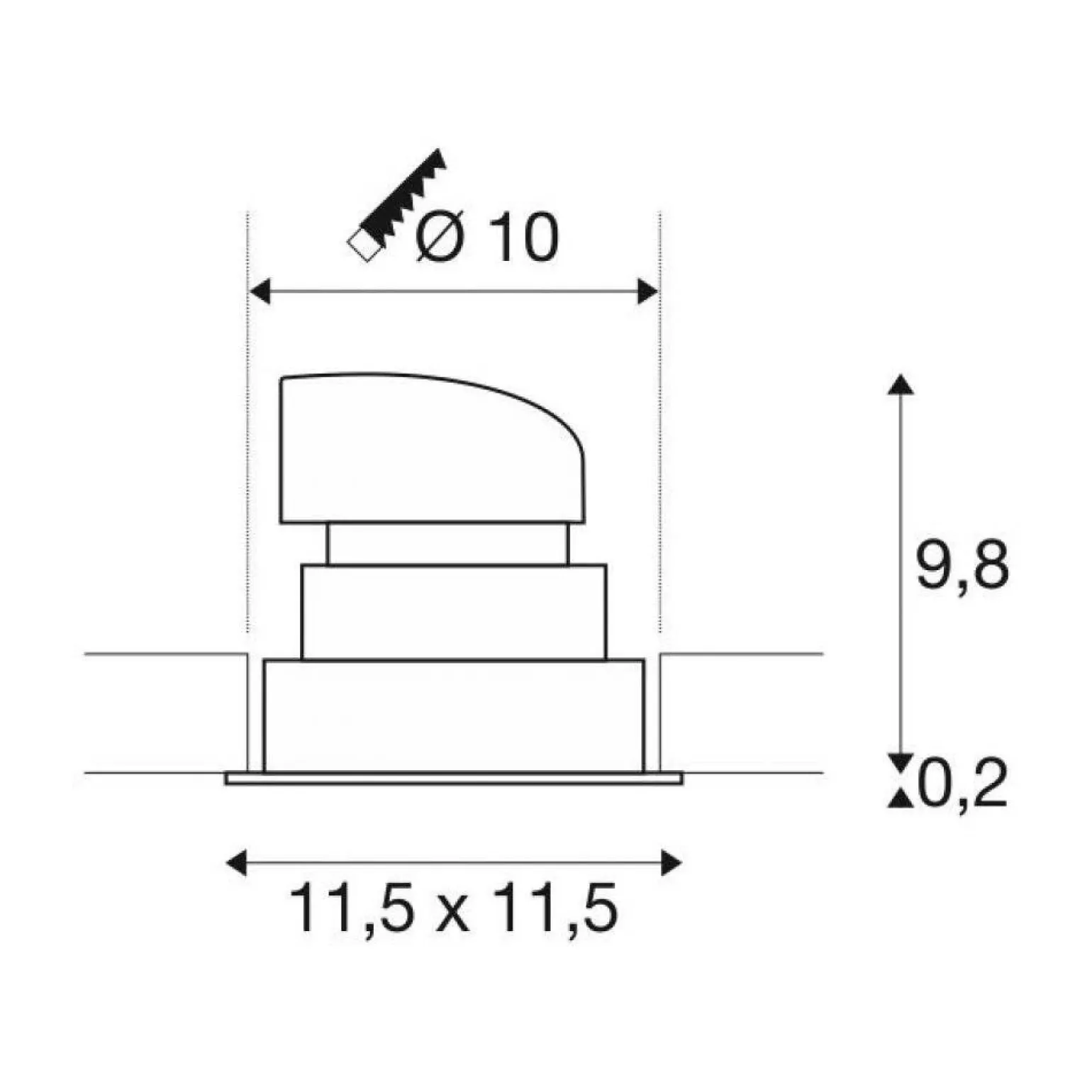 EUTRAC 3f końcówka biała