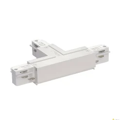 EUTRACK, łącznik T z możliwością zasilania, uziemienie wewnątrz po stronie prawej, zwyczajny biały (1001519) - SLV