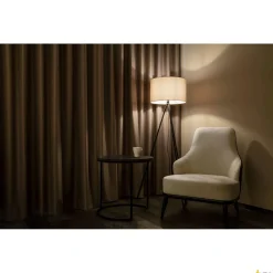 FENDA, abażur, okrągły, beżowy, Ø/W 45,5/28 cm (156113) - SLV