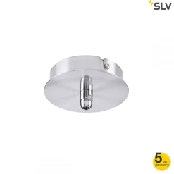 FITU rozeta, pojedyncza, okrągła, chrom, 16A max.