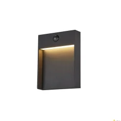 FLATT SENSOR, lampa ścienna natynkowa LED outdoor, 3000K, IP65, kolor antracytowy (1002954) - SLV