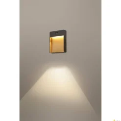 FLATT SENSOR, lampa ścienna natynkowa LED outdoor, 3000K, IP65, kolor antracytowy (1002954) - SLV