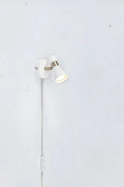 FOLIE Wall 1L White/Satin Nickel (108627) Markslojd