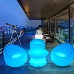 Fotel ogrodowy PARTY LED RGBW 16 kolorów 74 cm (ES-SF002) - Step into Design