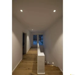 FRAME BASIC, lampa wpuszczana, LED, 3000K, kwadratowa, srebrnoszara, ze sprężynami piórowymi (111262) - SLV