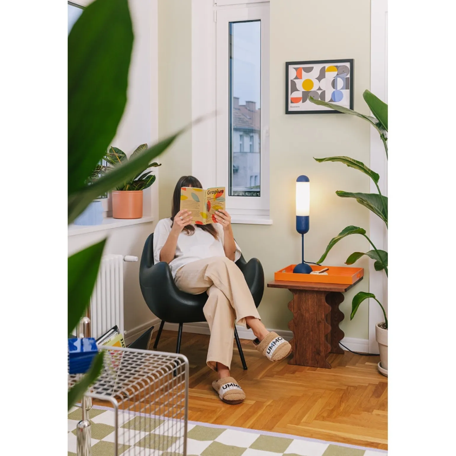 FUNSUI ST czarna lampa stołowa (FNS122P1) - Ummo