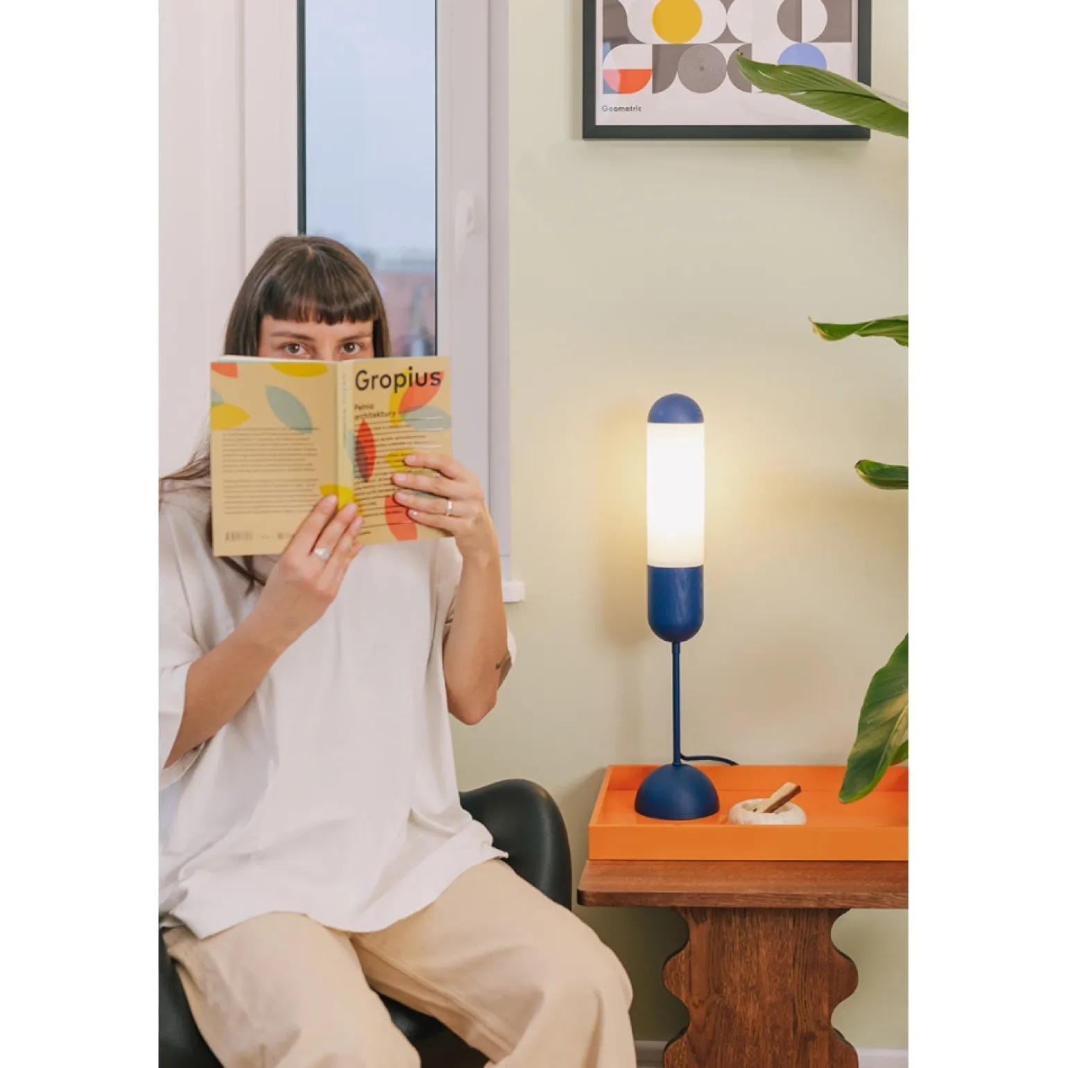 FUNSUI ST czarna lampa stołowa (FNS122P1) - Ummo