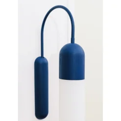 FUNSUI W A granatowa lampa ścienna / kinkiet (FNWA113000) - Ummo