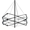Geometryczna czarna lampa wisząca SPACE 60 cm (ST-9858 P/S black) - Step into Design