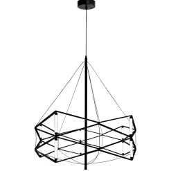 Geometryczna czarna lampa wisząca SPACE 60 cm (ST-9858 P/S black) - Step into Design