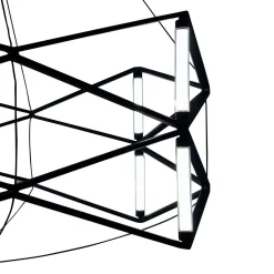 Geometryczna czarna lampa wisząca SPACE 60 cm (ST-9858 P/S black) - Step into Design
