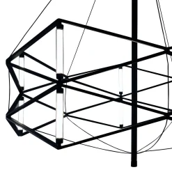 Geometryczna czarna lampa wisząca SPACE 60 cm (ST-9858 P/S black) - Step into Design