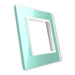 Gniazdo elektryczne 16 A z zielonym panelem szklanym (VL-W01EU-68) LIVOLO