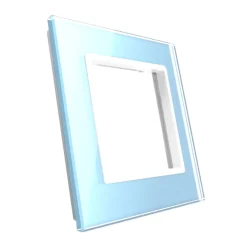 Gniazdo elektryczne 16 A z niebieskim panelem szklanym (VL-W01EU-69) LIVOLO