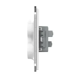 GNIAZDO ELEKTRYCZNE PODWÓJNE do pojedynczej puszki (VL-71EU2-63) - Livolo