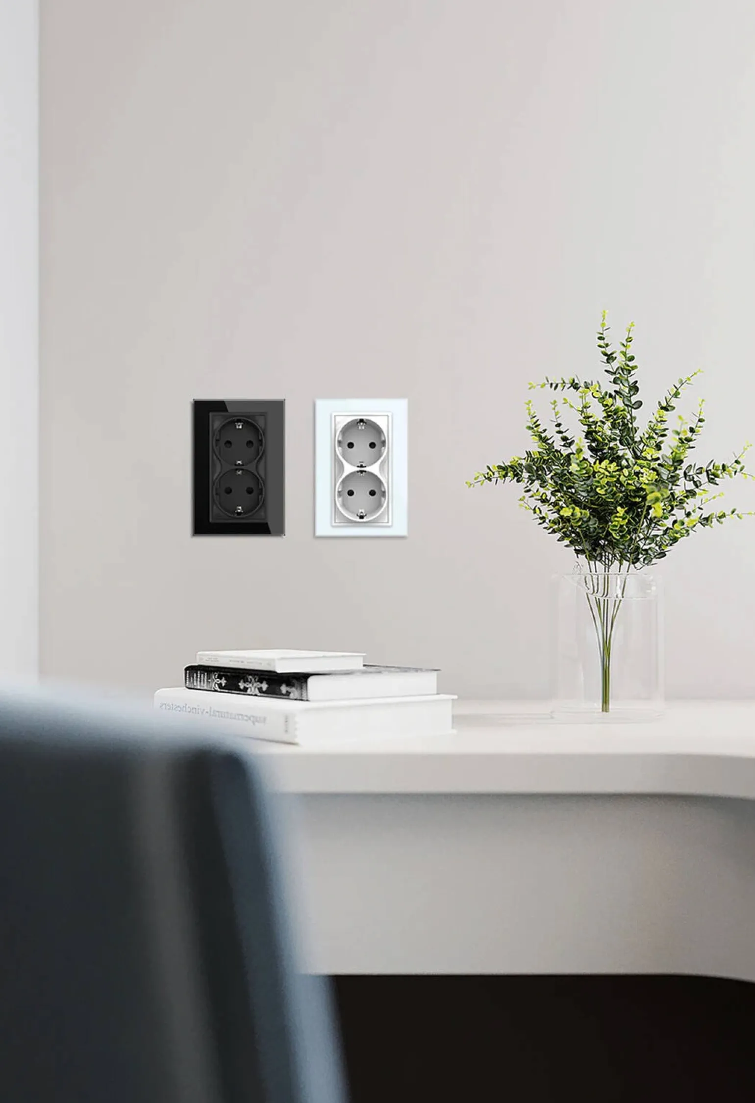 GNIAZDO ELEKTRYCZNE PODWÓJNE do pojedynczej puszki (VL-71EU2-64) - Livolo