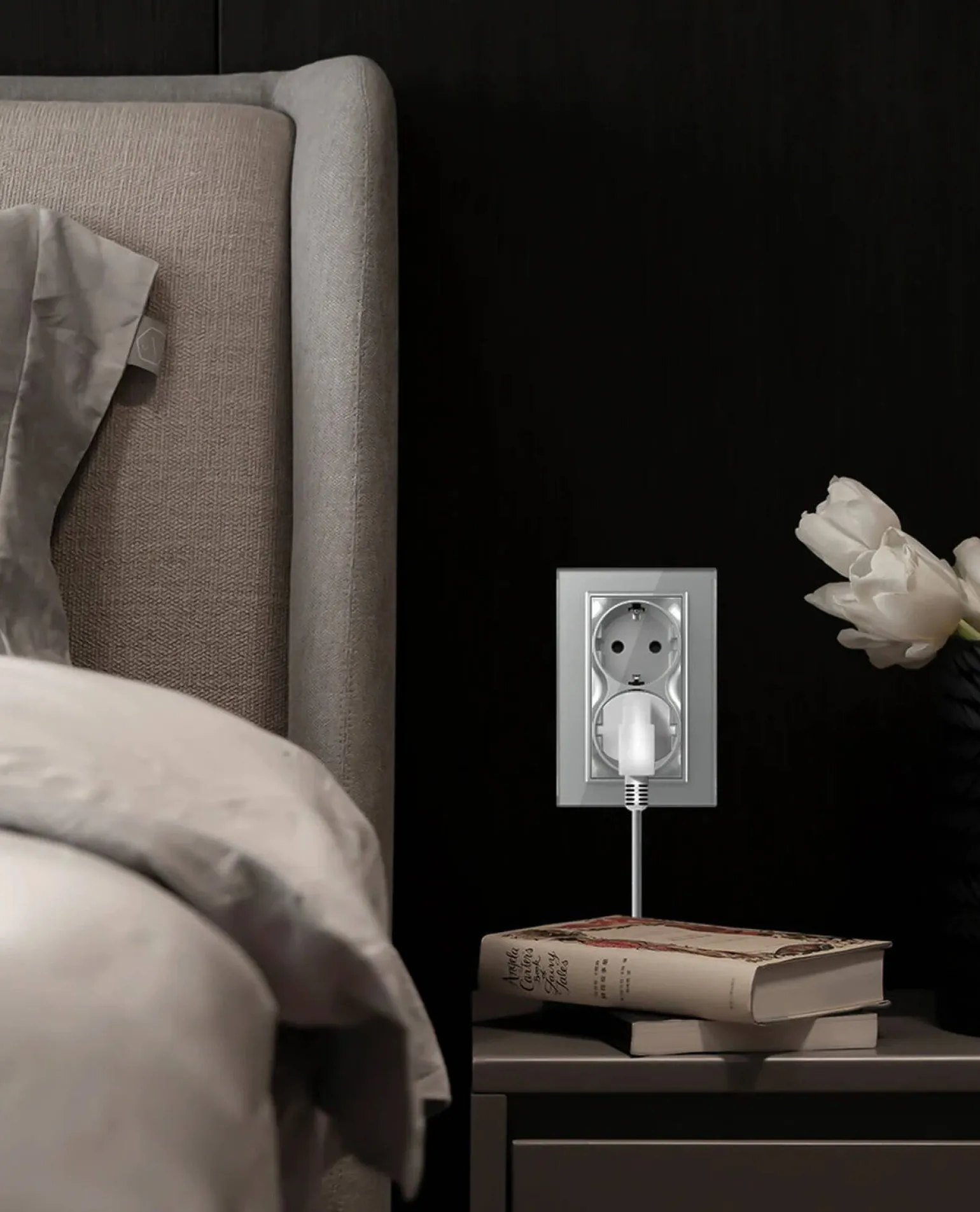 GNIAZDO ELEKTRYCZNE PODWÓJNE do pojedynczej puszki (VL-71EU2-64) - Livolo