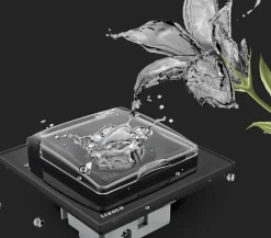 Gniazdo 230V 16A z białym panelem szklanym i nakładką bryzgoszczelną (VL-W01EUNW-61) LIVOLO