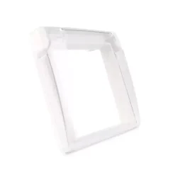 Gniazdo 230V 16A z białym panelem szklanym i nakładką bryzgoszczelną (VL-W01EUNW-61) LIVOLO