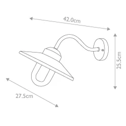 Granatowy kinkiet na elewację Klampenborg (KLAMPENBORG-NVB) - Elstead Lighting