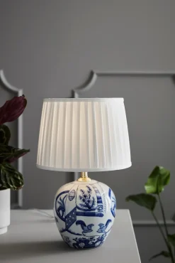 GÖTEBORG Stołowa 1L 48cm Niebieski/Biały