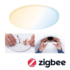 HomeSpa Panel Veluna VariFit IP44 15W regulacja temperatury Zigbee 185mm Tworzywo sztuczne (PL95386) - PAULMANN