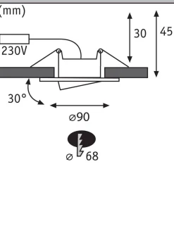 HomeSpa Zestaw Calla IP65 3-st regulacja regulacja temp LED chrom mat (PL93095) - Paulmann