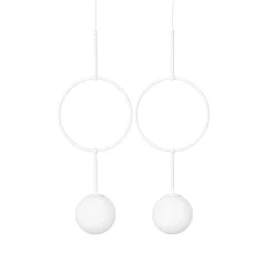 ISUULLA B biała podwójna lampa sufitowa (ISB211P0) - Ummo