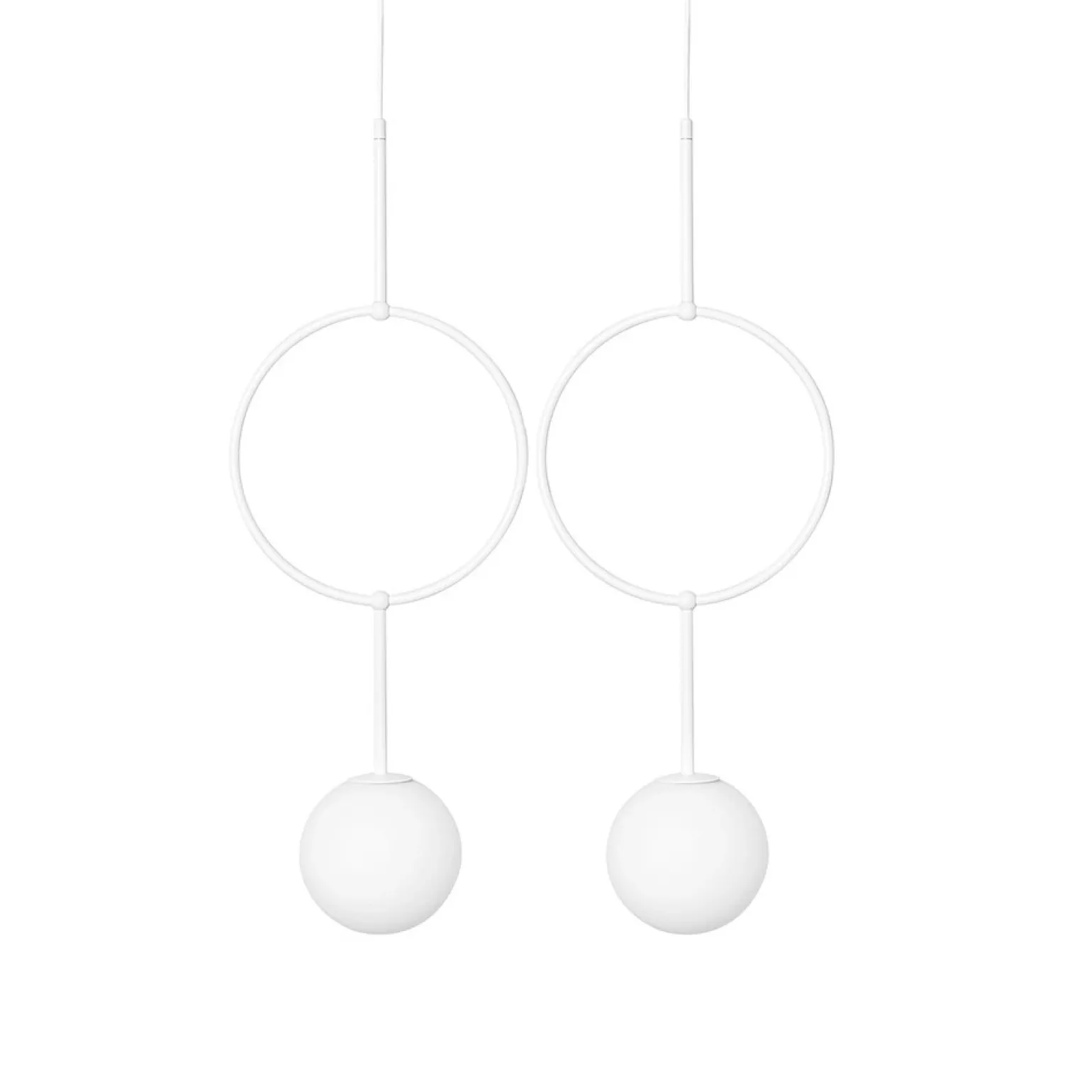 ISUULLA B biała podwójna lampa sufitowa (ISB211P0) - Ummo