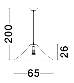Jedwabna lampa wisząca CHANCAY (LE44599) - Luces Exclusivas