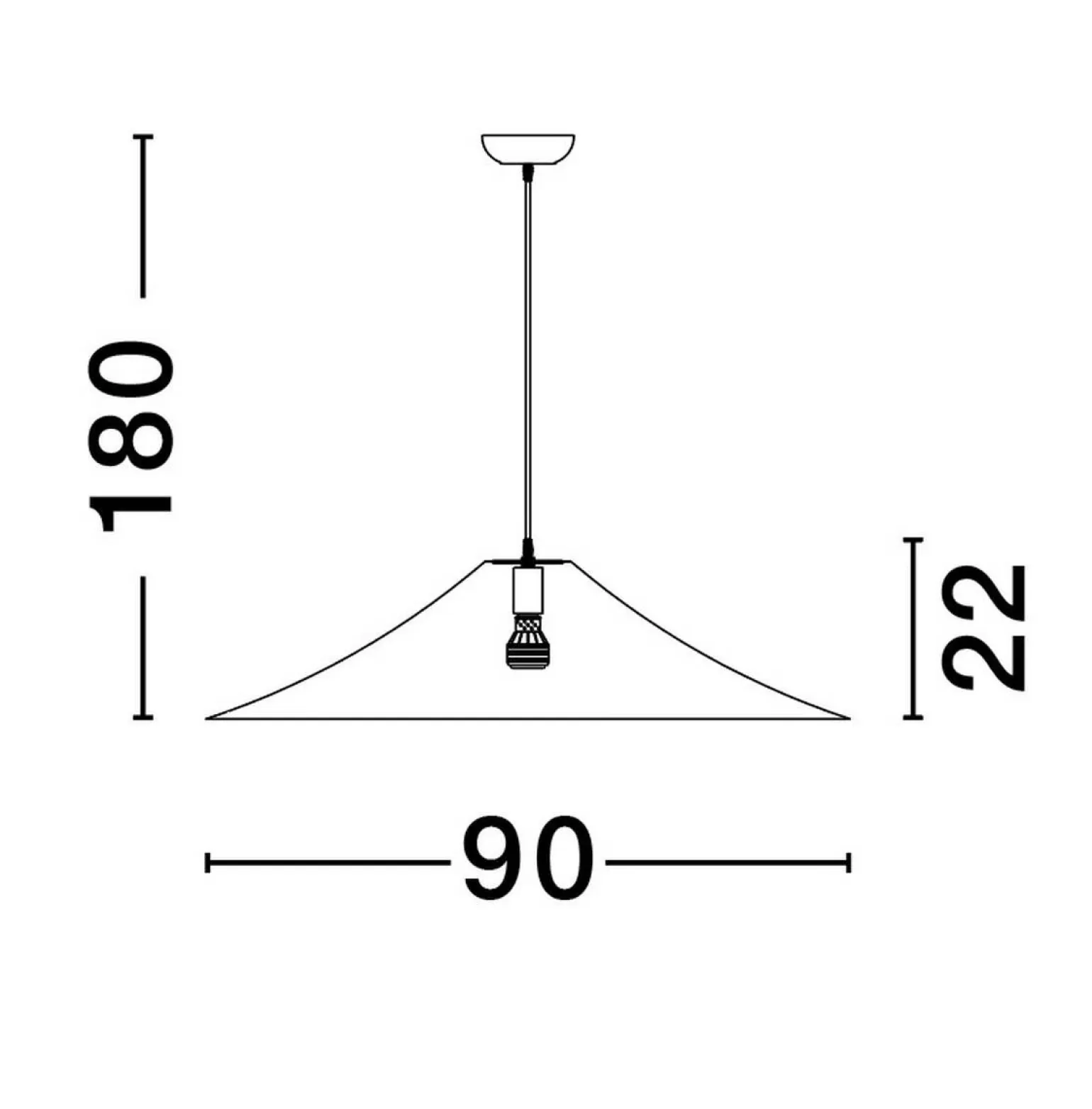 Jedwabna lampa wisząca CHANCAY (LE44600) - Luces Exclusivas