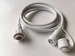 Kabel zasilający/przedłużacz BIAŁY do GIRILANDY 2m (EKO7558) - Eko-Light