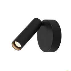 KARPO, lampa ścienna i sufitowa, jednopunktowa, LED, 3000K, okrągła, czarna, 7,5W (152330) - SLV