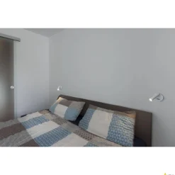 KARPO, lampa ścienna i sufitowa, jednopunktowa, LED, 3000K, okrągła, biała, z wyłącznikiem, 7,5W (152341) - SLV