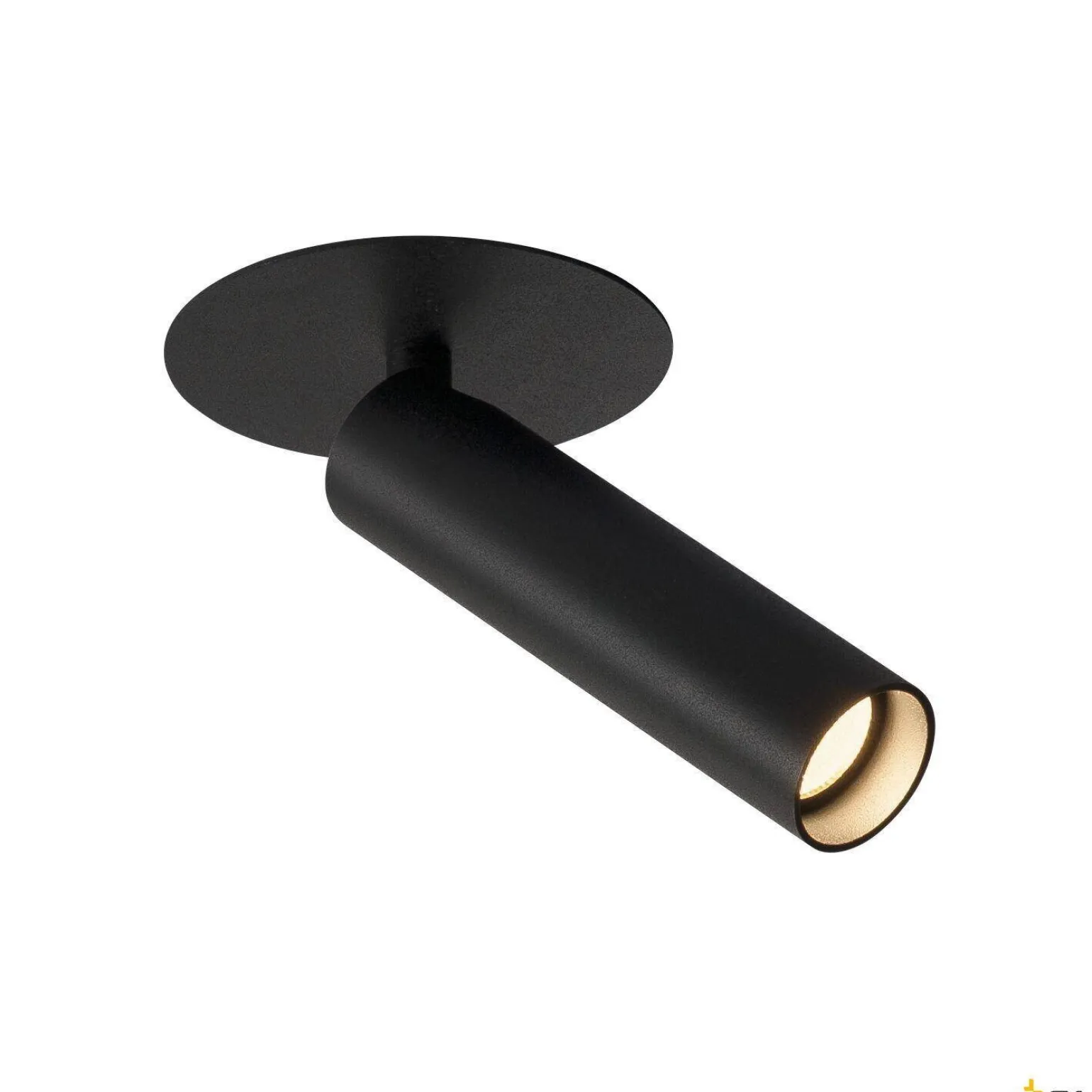 KARPO, lampa wpuszczana, jednopunktowa, LED, 3000K, kolor czarny, płaska rozeta, 7,5W (152380) - SLV