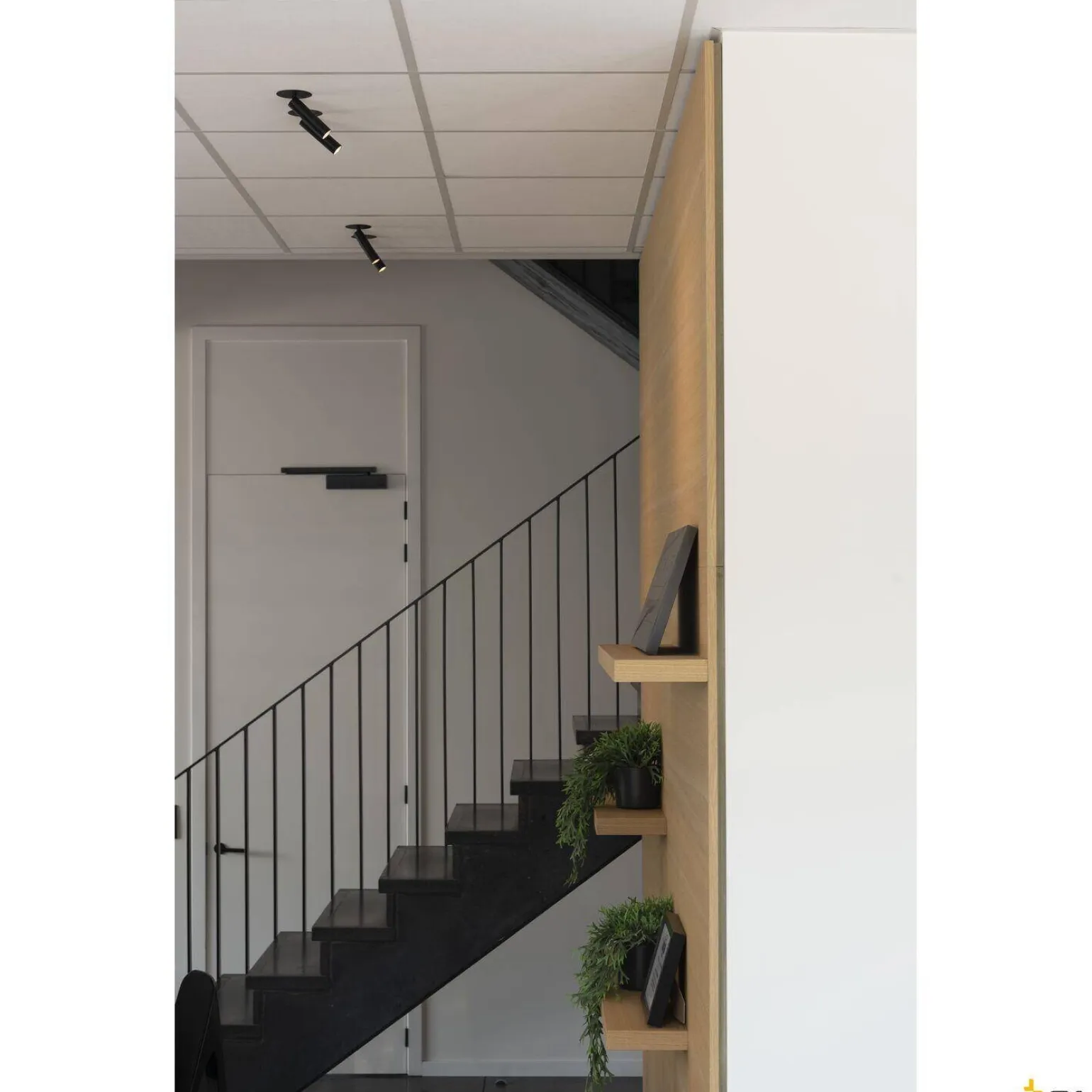 KARPO, lampa wpuszczana, jednopunktowa, LED, 3000K, kolor czarny, płaska rozeta, 7,5W (152380) - SLV