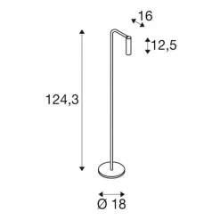 KARPO podłogowa biała