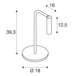 KARPO stołowa czarna