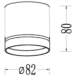 Kendal Oprawa natynkowa 1 x GX53 biała (LP-6331/1SM R1 WH) - Light Prestige