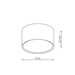 Kendal oprawa natynkowa czarna z podwyższonym IP54(LP-6331/1C IP54 BK) - Light Prestige