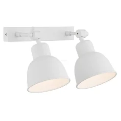 kinkiet 2 pł. EUFRAT biały 2 x E27/60W ARGON 676