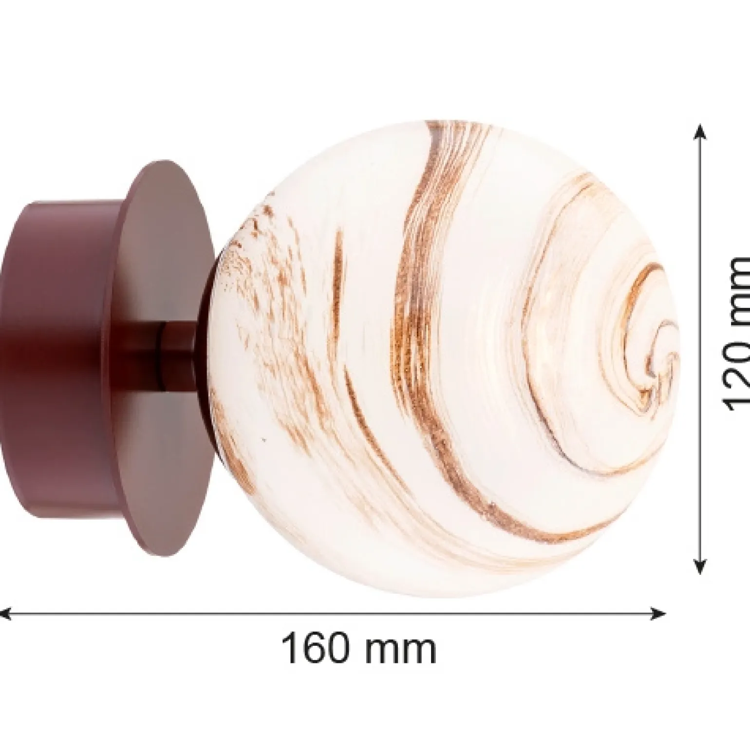 Kinkiet / plafon 1 pł. FABIO (8455) - Argon