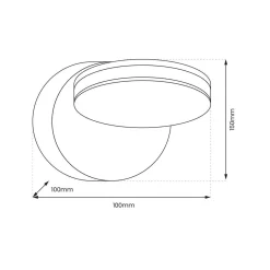 Kinkiet 360° 6W LED (ML3731) - Milagro