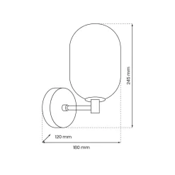 Kinkiet ALIAS BLACK (ML0324) - Milagro