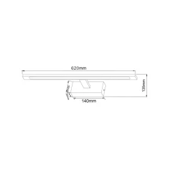 Kinkiet ALTER złoty 62 cm (W89443-20W-GD) - Zuma Line