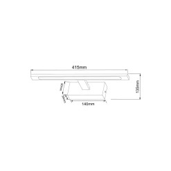Kinkiet ALTER złoty 41 cm (W89443-12W-GD) - Zuma Line