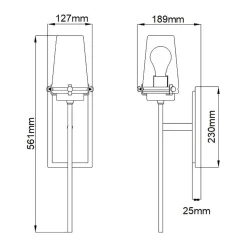 Kinkiet Alton (KL-ALTON1-BATH-BB) - Elstead Lighting