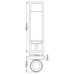 Kinkiet Amalia (FE-AMALIA1-LBATH) - Elstead Lighting