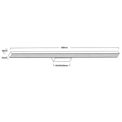 Kinkiet Aqua 92 cm czarny IP44 LED CCT (LP-987/1W L BK) - Light Prestige